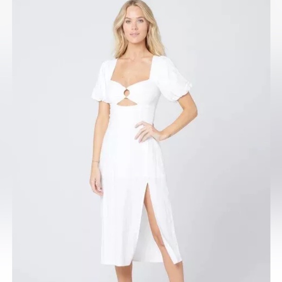 L*SPACE Sienna Dress White Summer Resort Small $154 - Picture 2 of 14